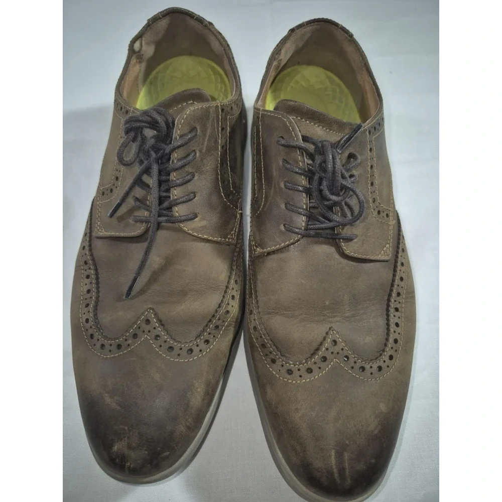 Florsheim‎ comfortech men's leather brown dress shoes sz 8